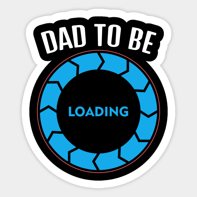 Dad To Be, Funny Design Sticker by Bazzar Designs